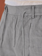 Nichols | Pantaloni in Lino con Cordino
