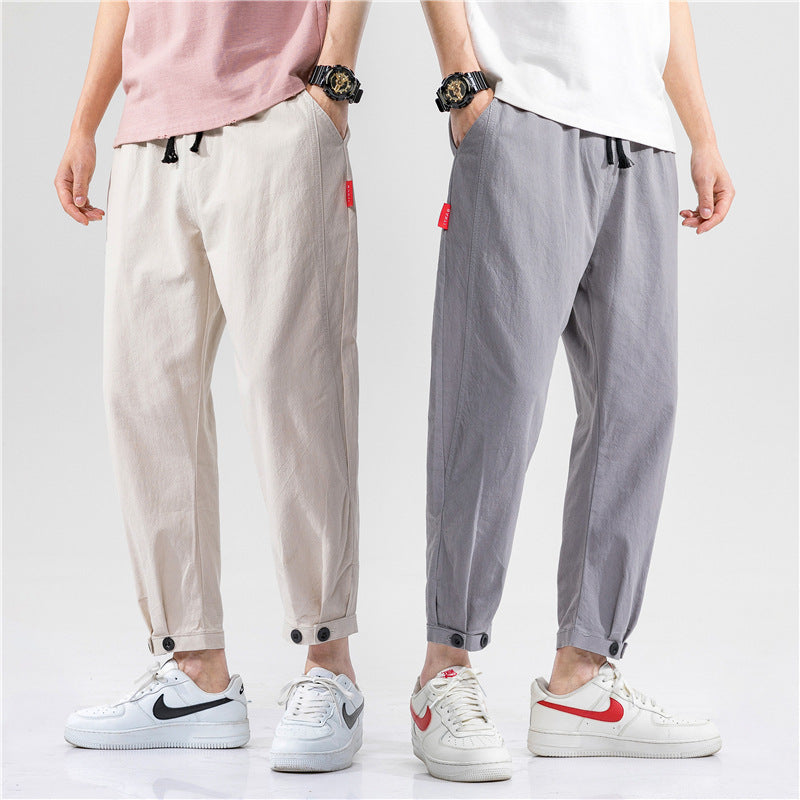 Theo | Pantaloni Affusolati in Cotone