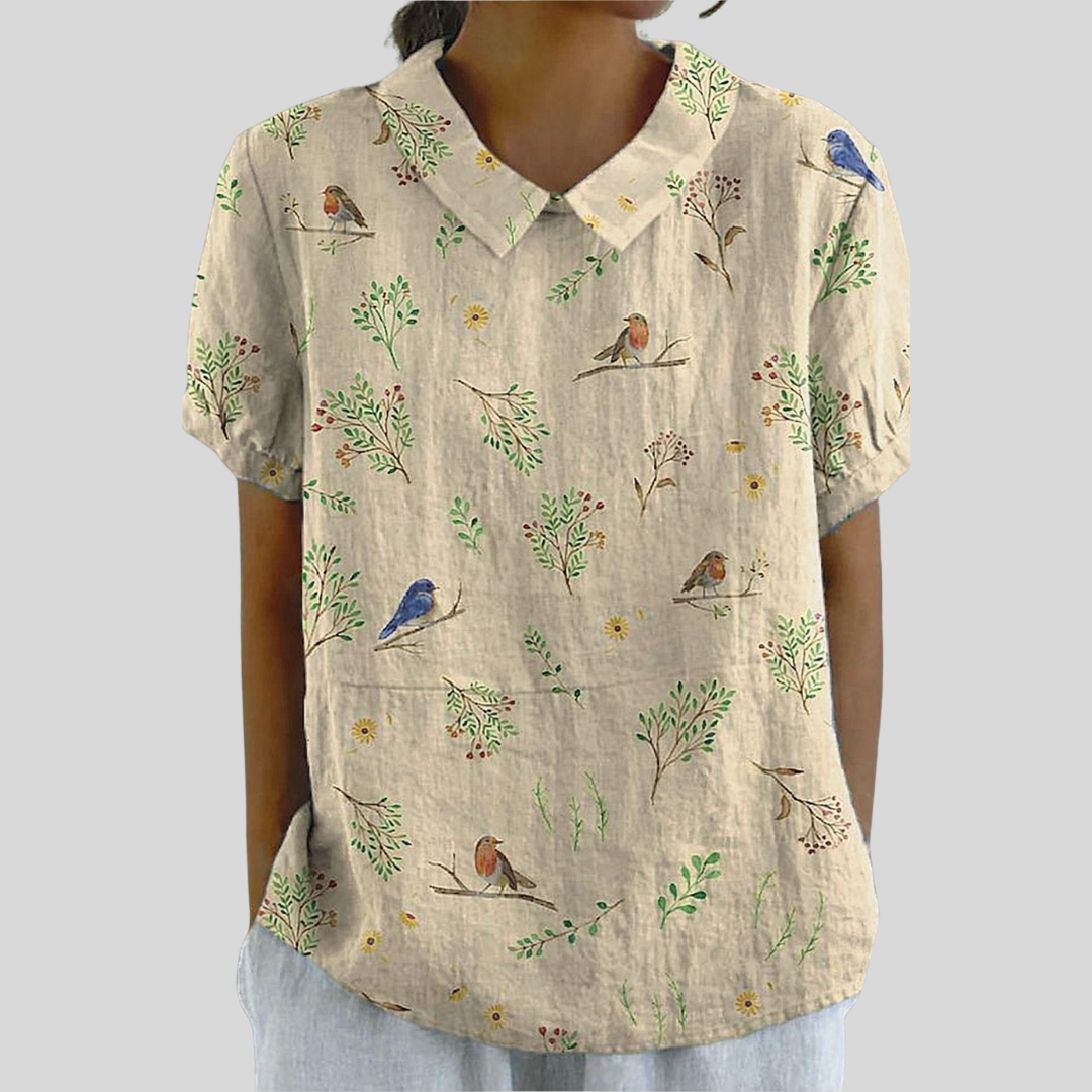 Top Floreale Elegante