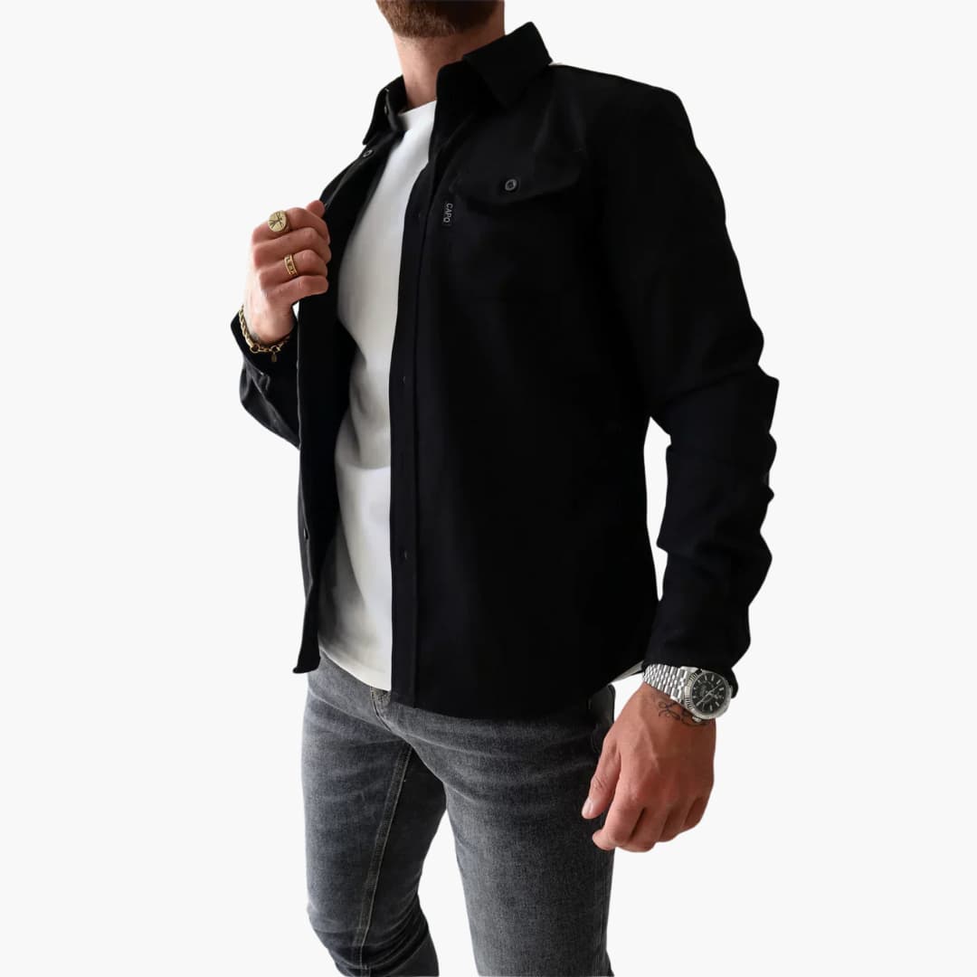 David | Giacca a Camicia con Abbottonatura