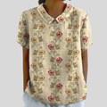 Top Floreale Comodo ed Elegante