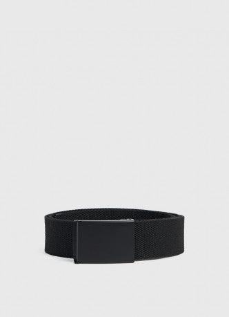 Textile belt with automatic buckle