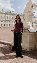 Blusa in Maglia con Pieghe