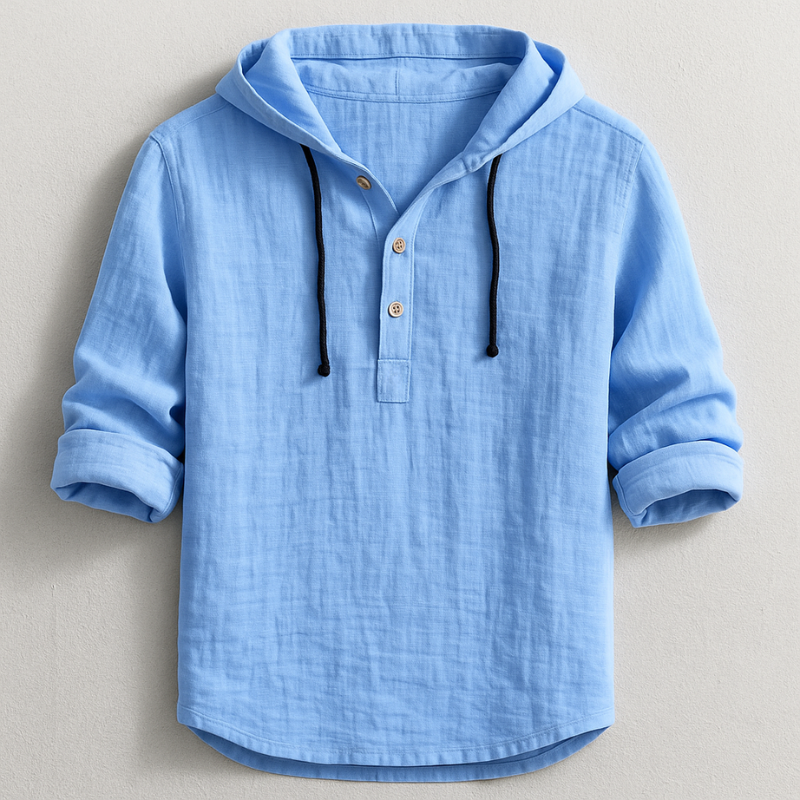 Rex | Camicia in Lino con Cappuccio