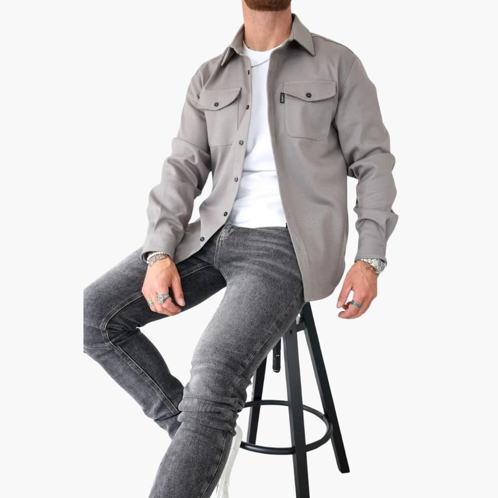 David | Giacca a Camicia con Abbottonatura
