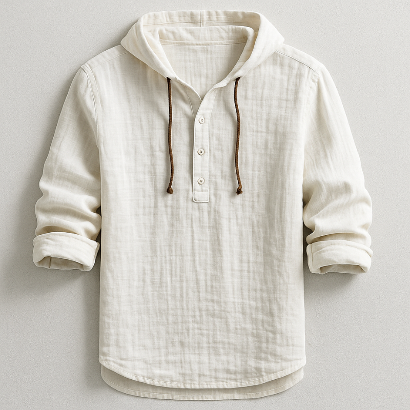 Rex | Camicia in Lino con Cappuccio