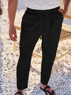 Nichols | Pantaloni in Lino con Cordino
