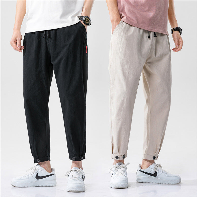 Theo | Pantaloni Affusolati in Cotone