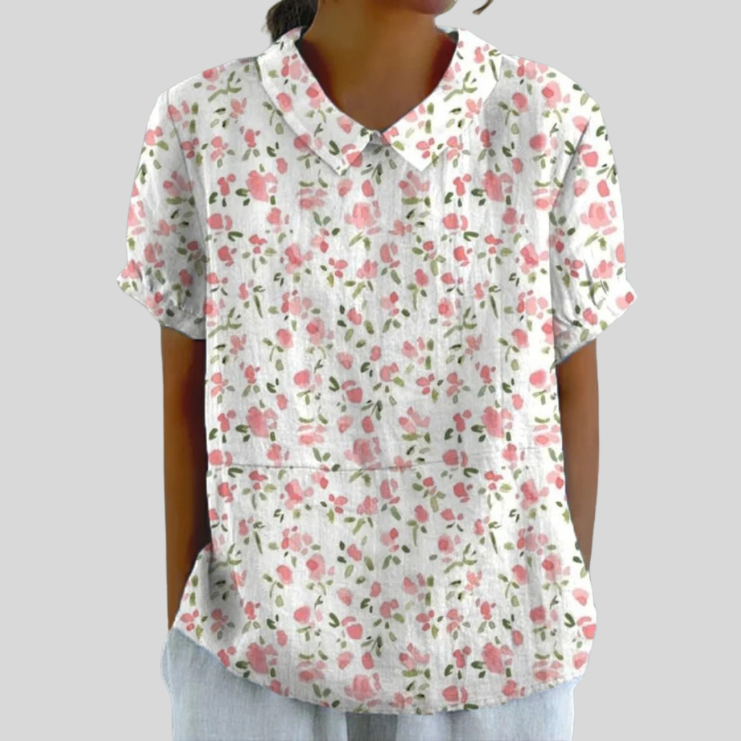 Top Floreale Elegante