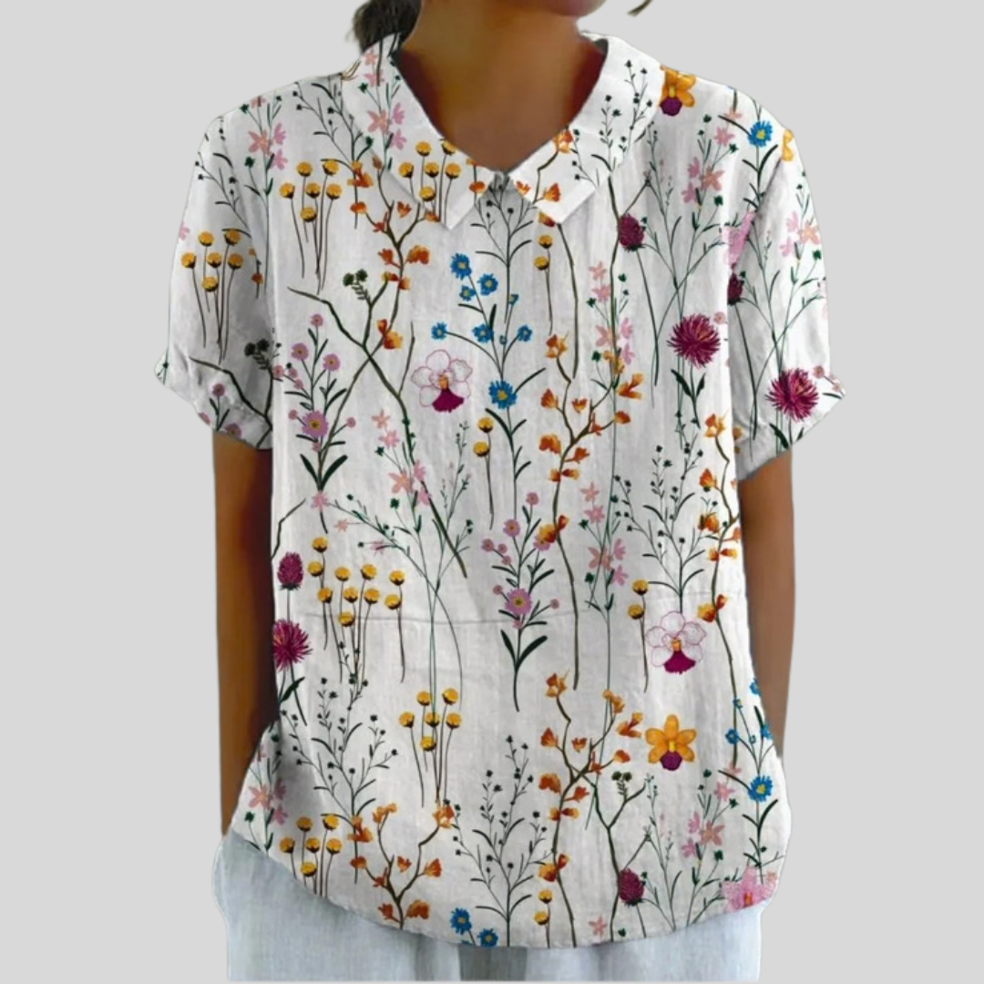 Top Floreale Elegante