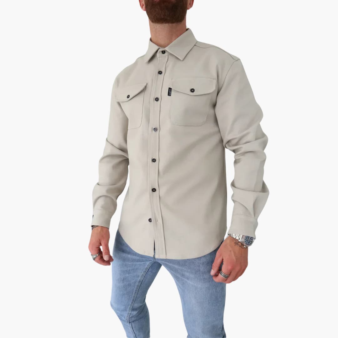 David | Giacca a Camicia con Abbottonatura