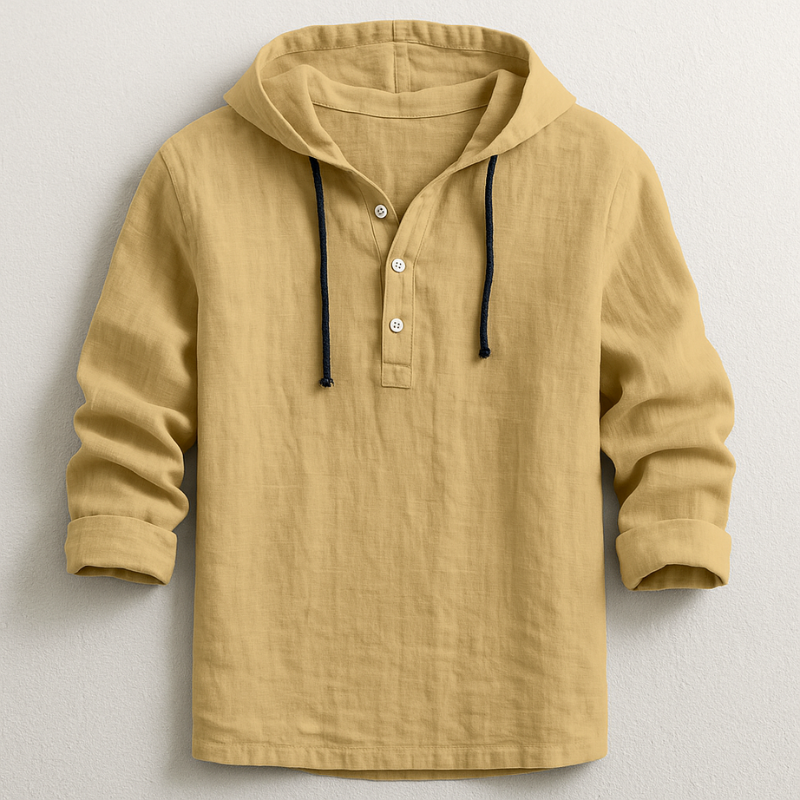 Rex | Camicia in Lino con Cappuccio