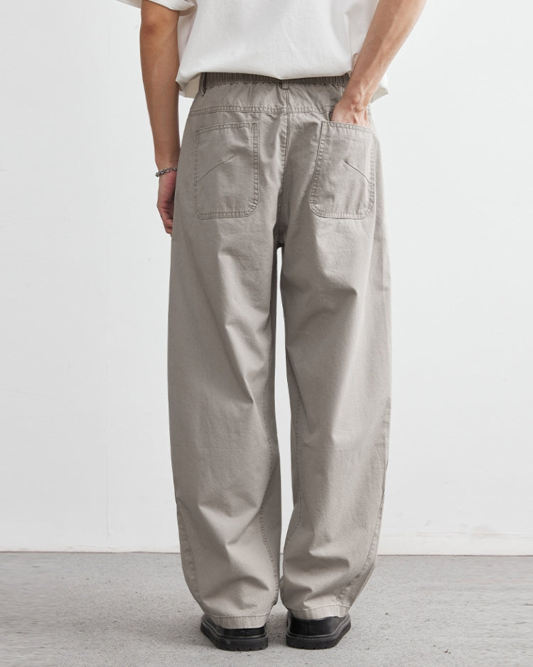 Pantaloni dal Taglio Comodo con Elastico in Vita
