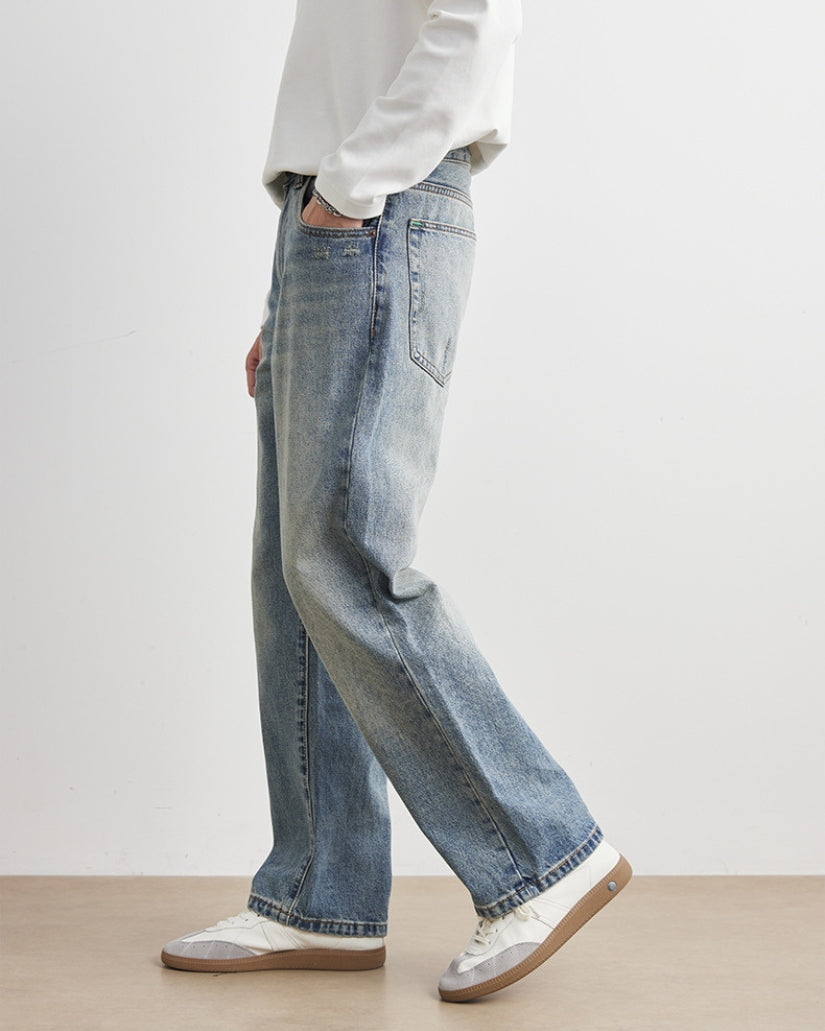 Jeans Dritti Stone Washed