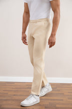 Pantaloni Dritti Beige