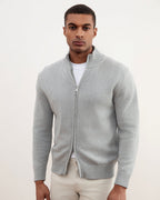 Maglione con Zip Dalla Struttura Rigida