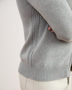Maglione con Zip Dalla Struttura Rigida