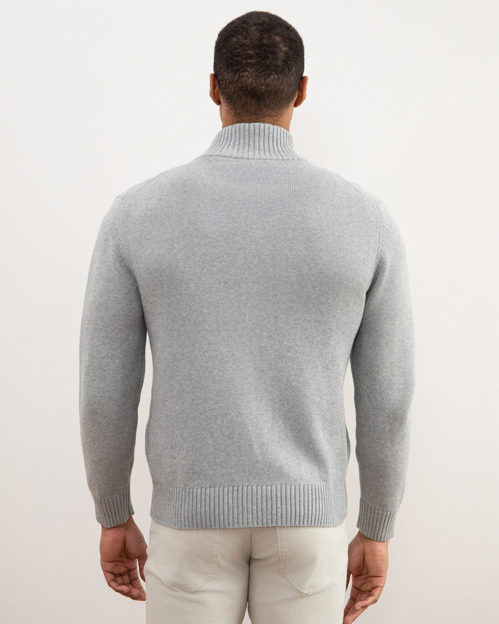 Maglione con Zip Dalla Struttura Rigida
