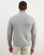 Maglione con Zip Dalla Struttura Rigida