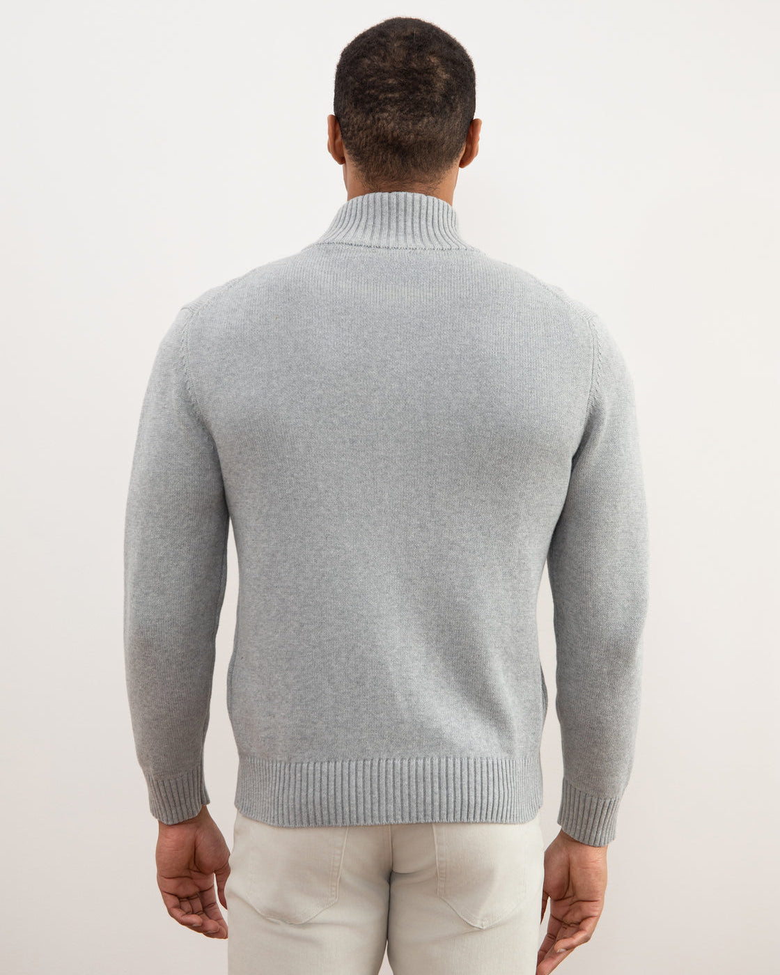 Maglione con Zip Dalla Struttura Rigida
