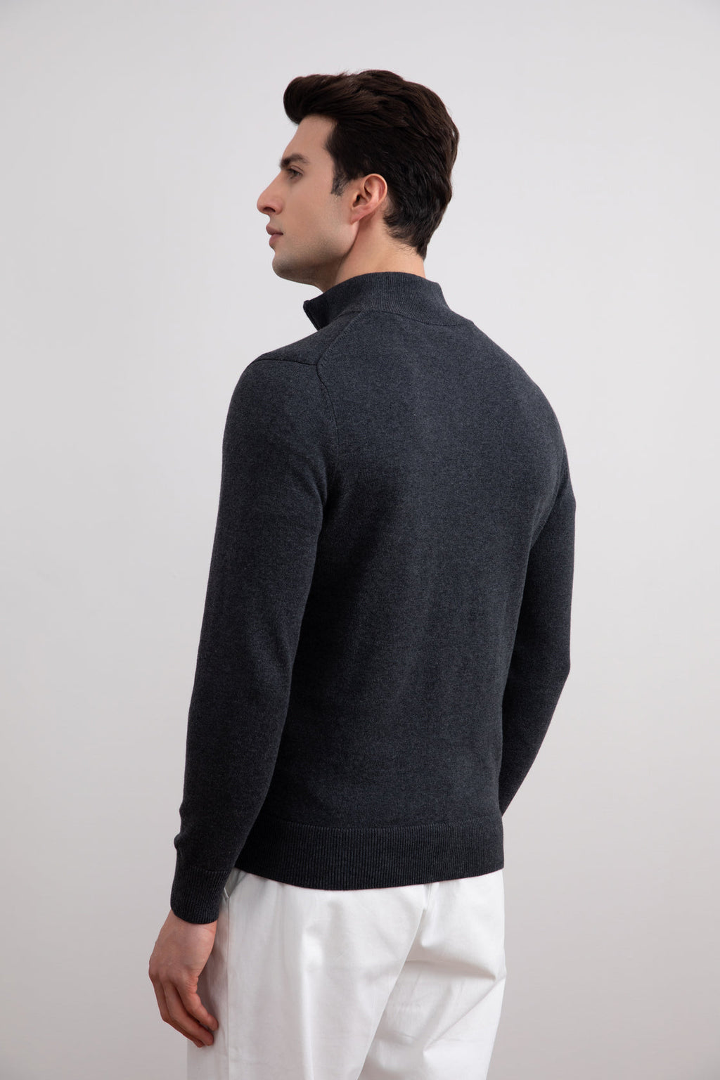 Maglione Essential con Mezza Zip