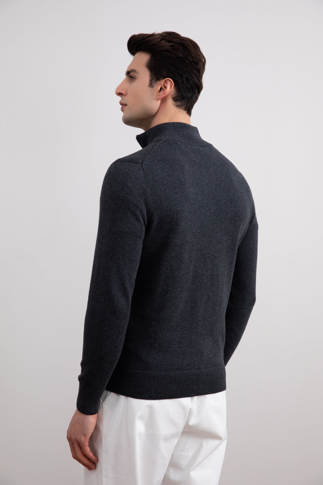 Maglione Essential con Mezza Zip