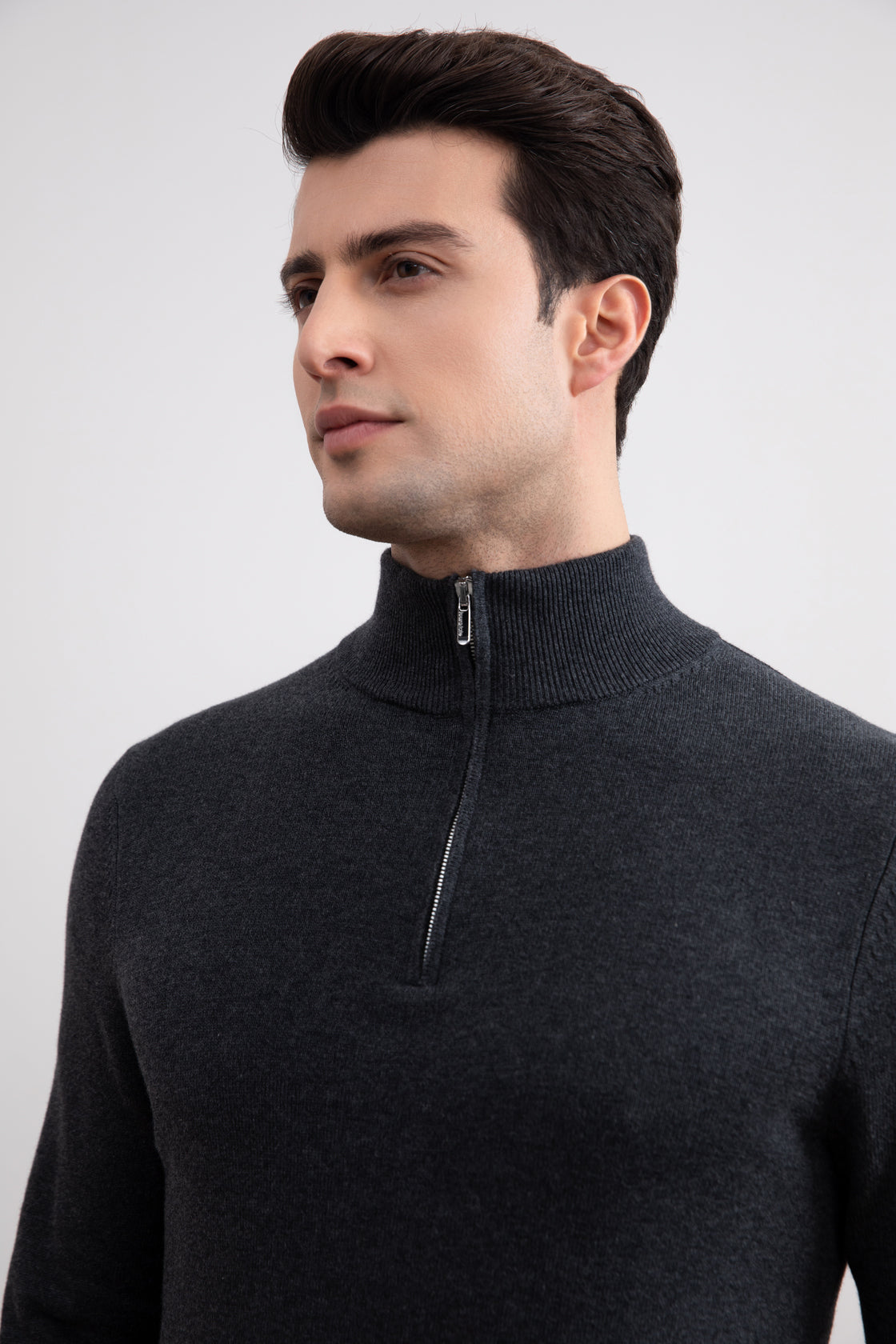 Maglione Essential con Mezza Zip