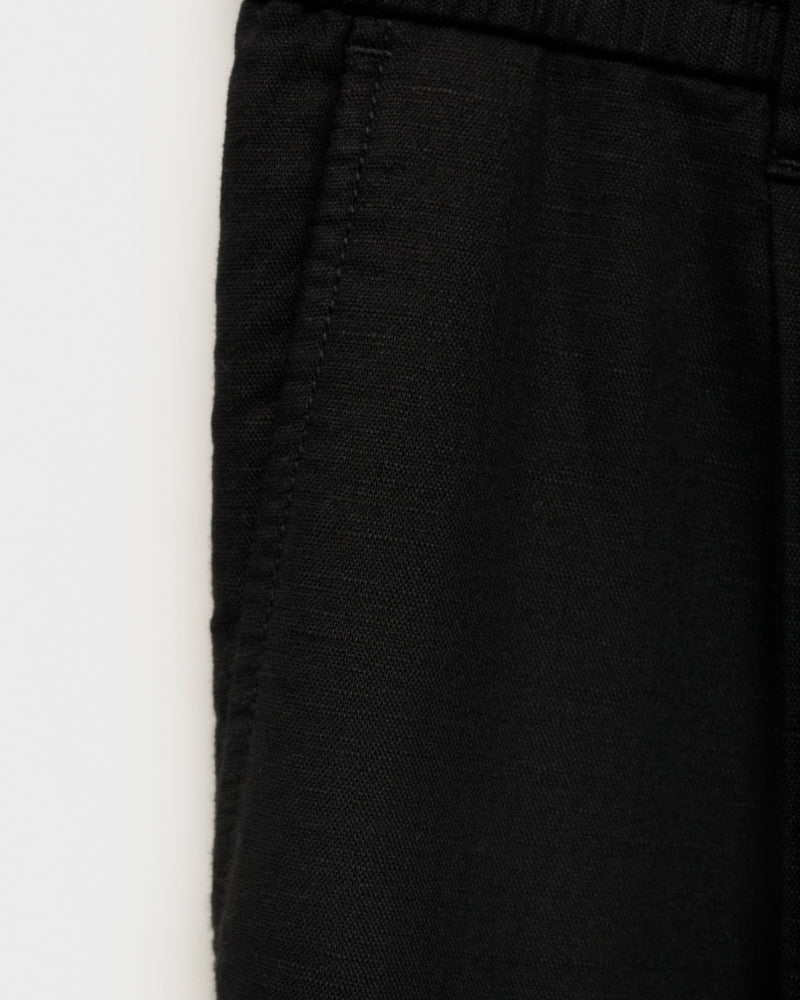 Cotton and linen blend trousers
