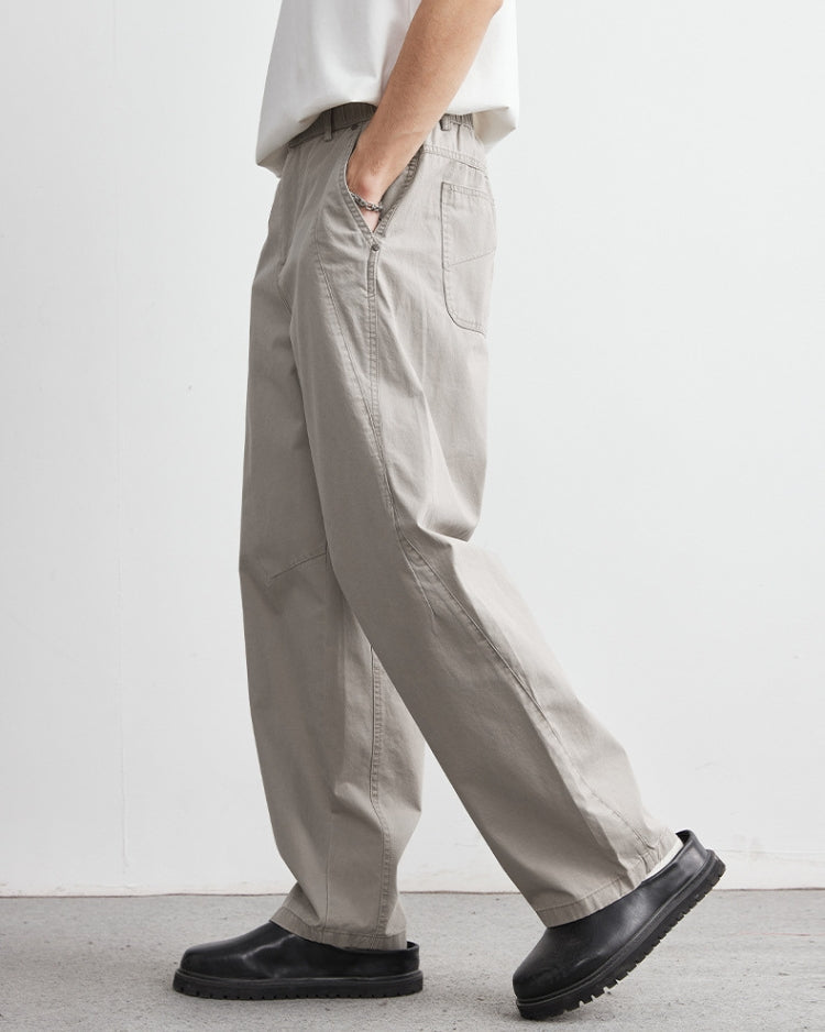 Pantaloni dal Taglio Comodo con Elastico in Vita