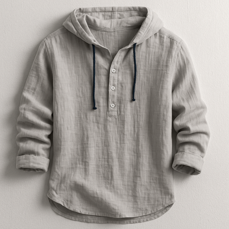 Rex | Camicia in Lino con Cappuccio