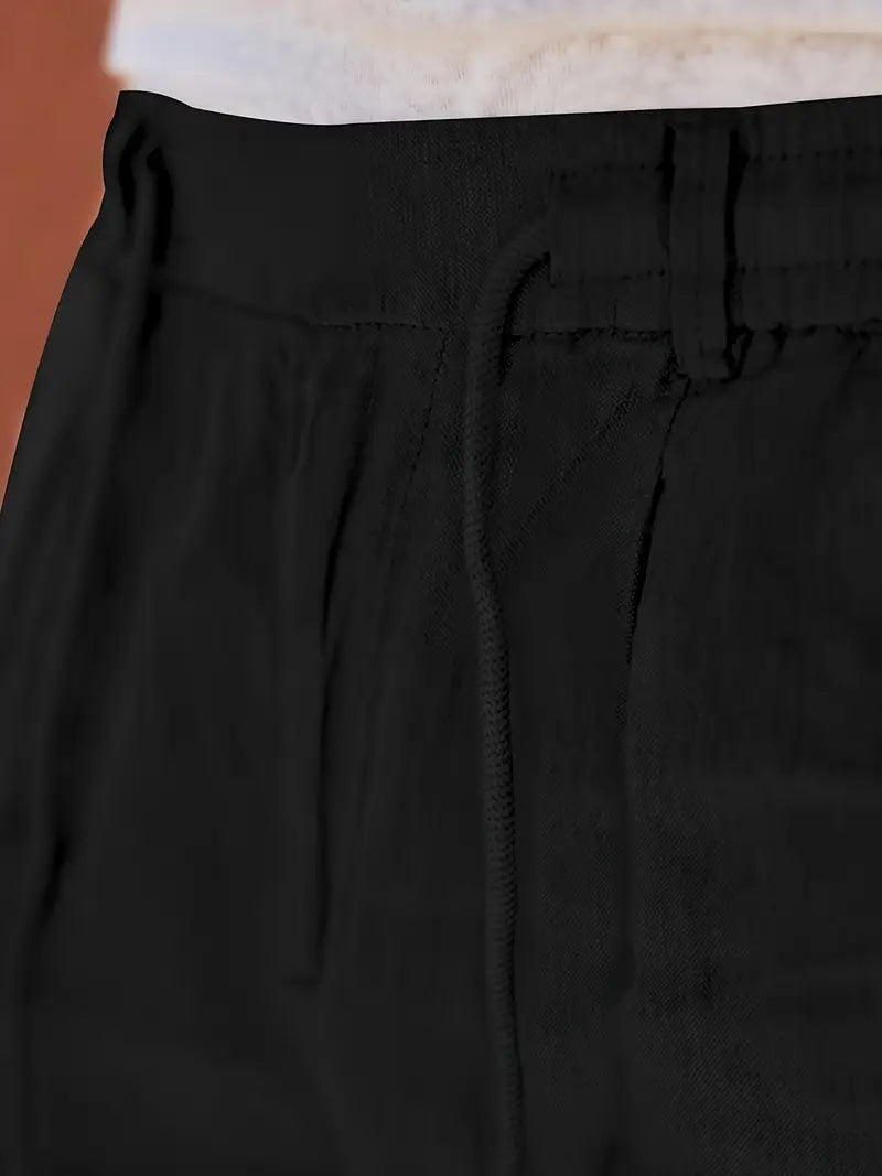 Nichols | Pantaloni in Lino con Cordino