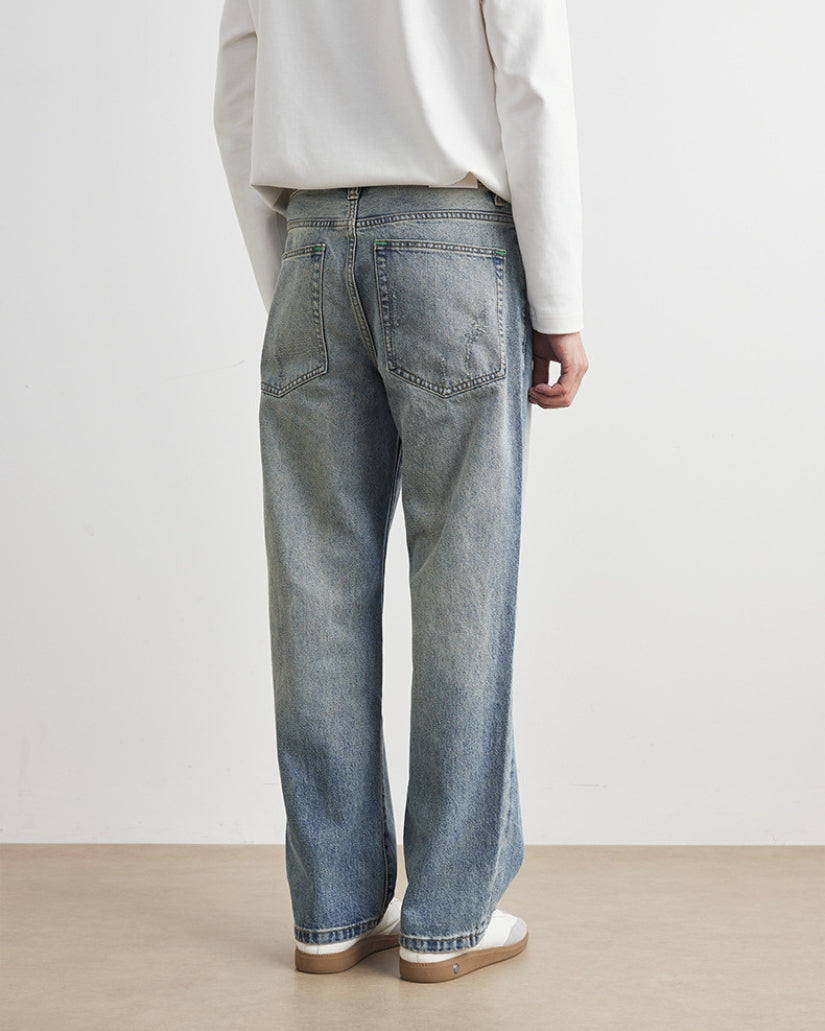 Jeans Dritti Stone Washed
