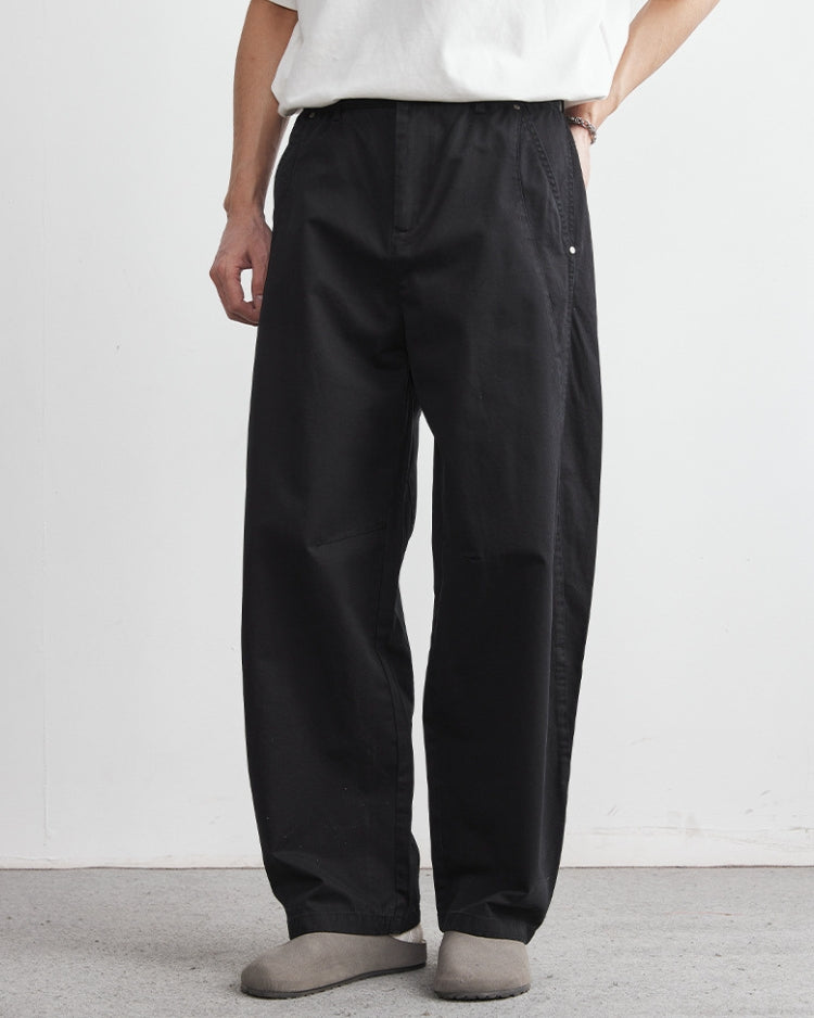 Pantaloni dal Taglio Comodo con Elastico in Vita