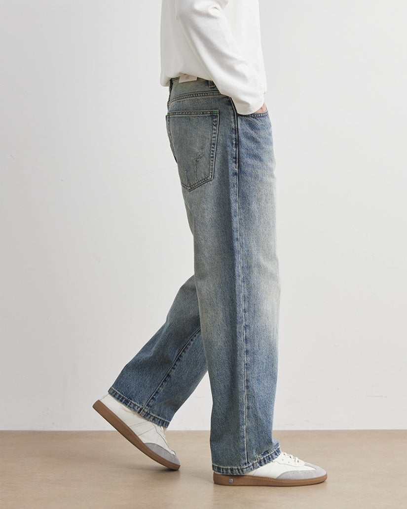 Jeans Dritti Stone Washed