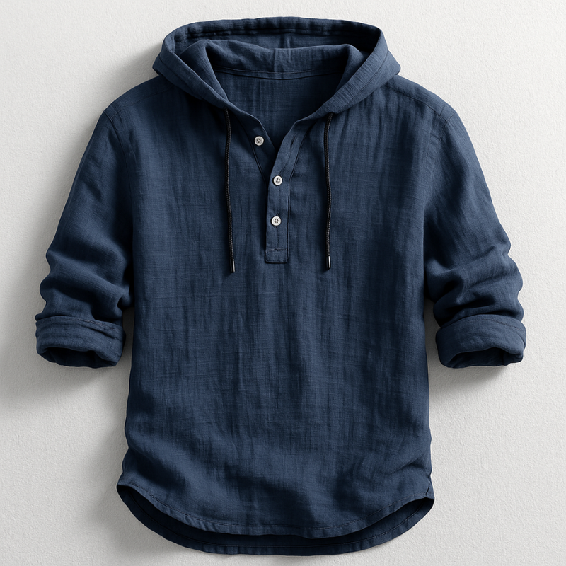 Rex | Camicia in Lino con Cappuccio