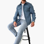 David | Giacca a Camicia con Abbottonatura