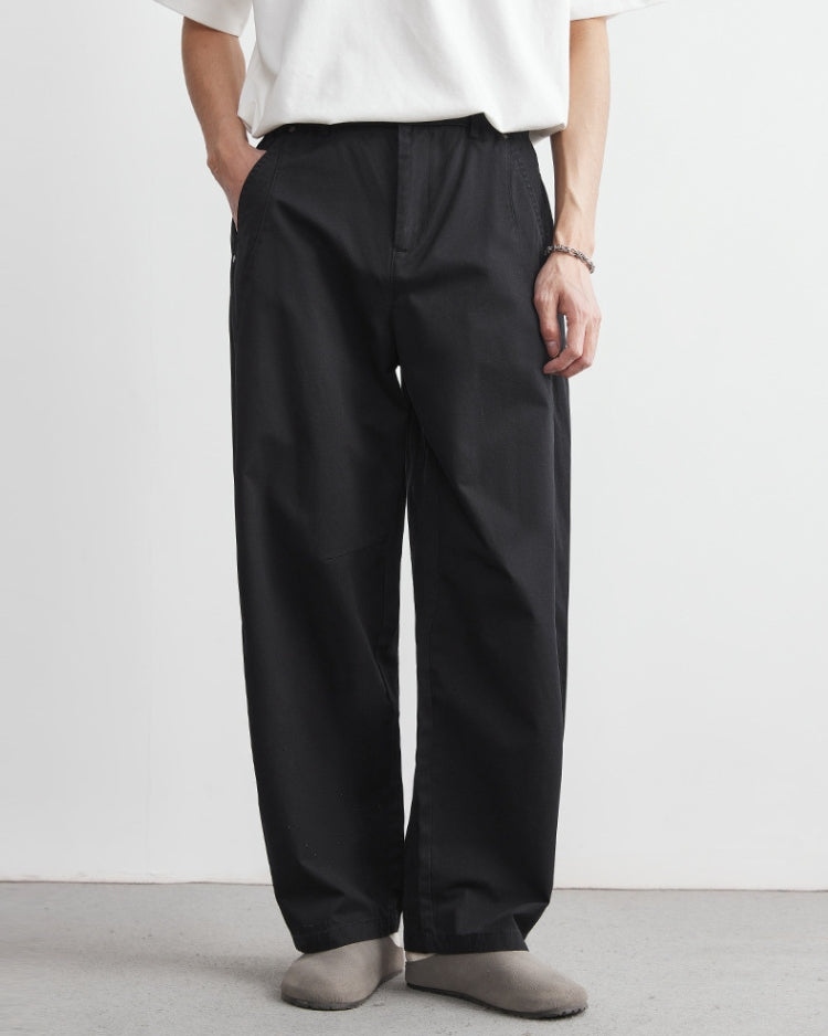 Pantaloni dal Taglio Comodo con Elastico in Vita