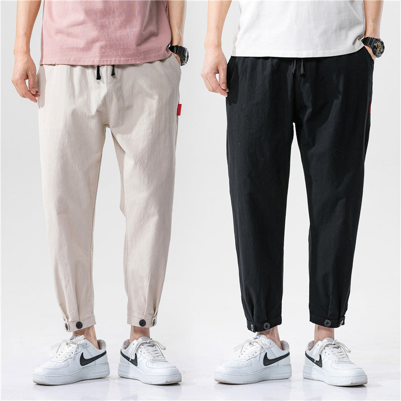 Theo | Pantaloni Affusolati in Cotone
