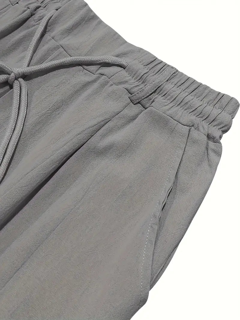 Nichols | Pantaloni in Lino con Cordino