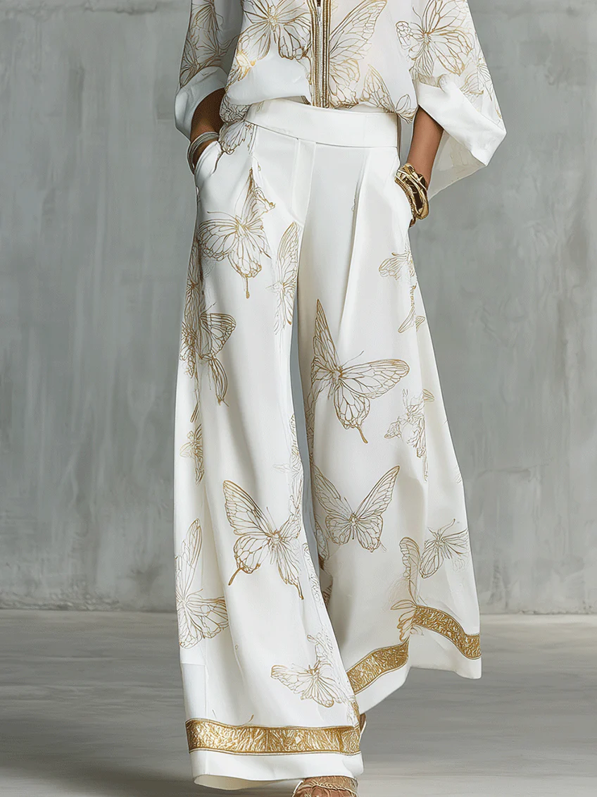 Farfalla | Completo Elegante Stampa Dorata