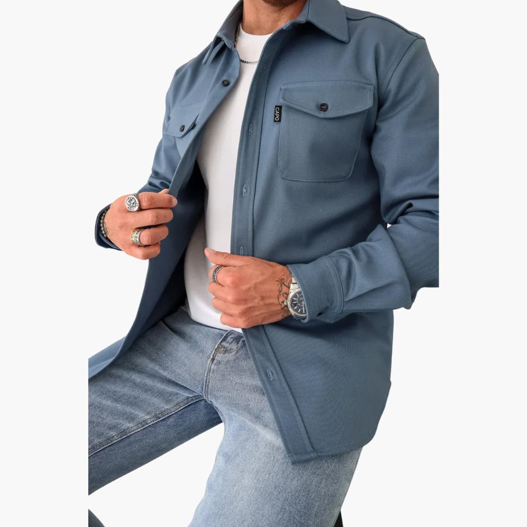 David | Giacca a Camicia con Abbottonatura
