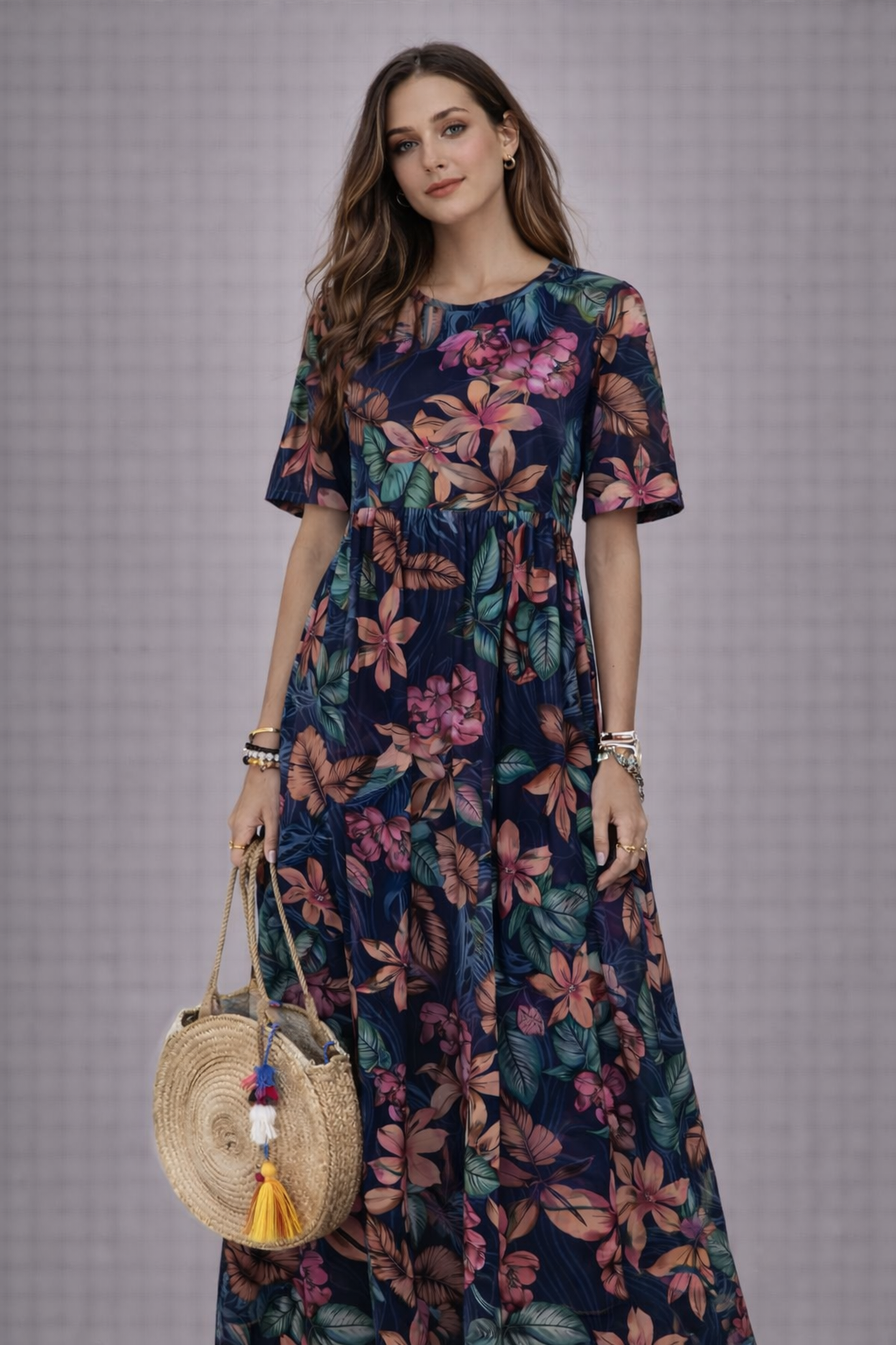 Vestido Largo Floral