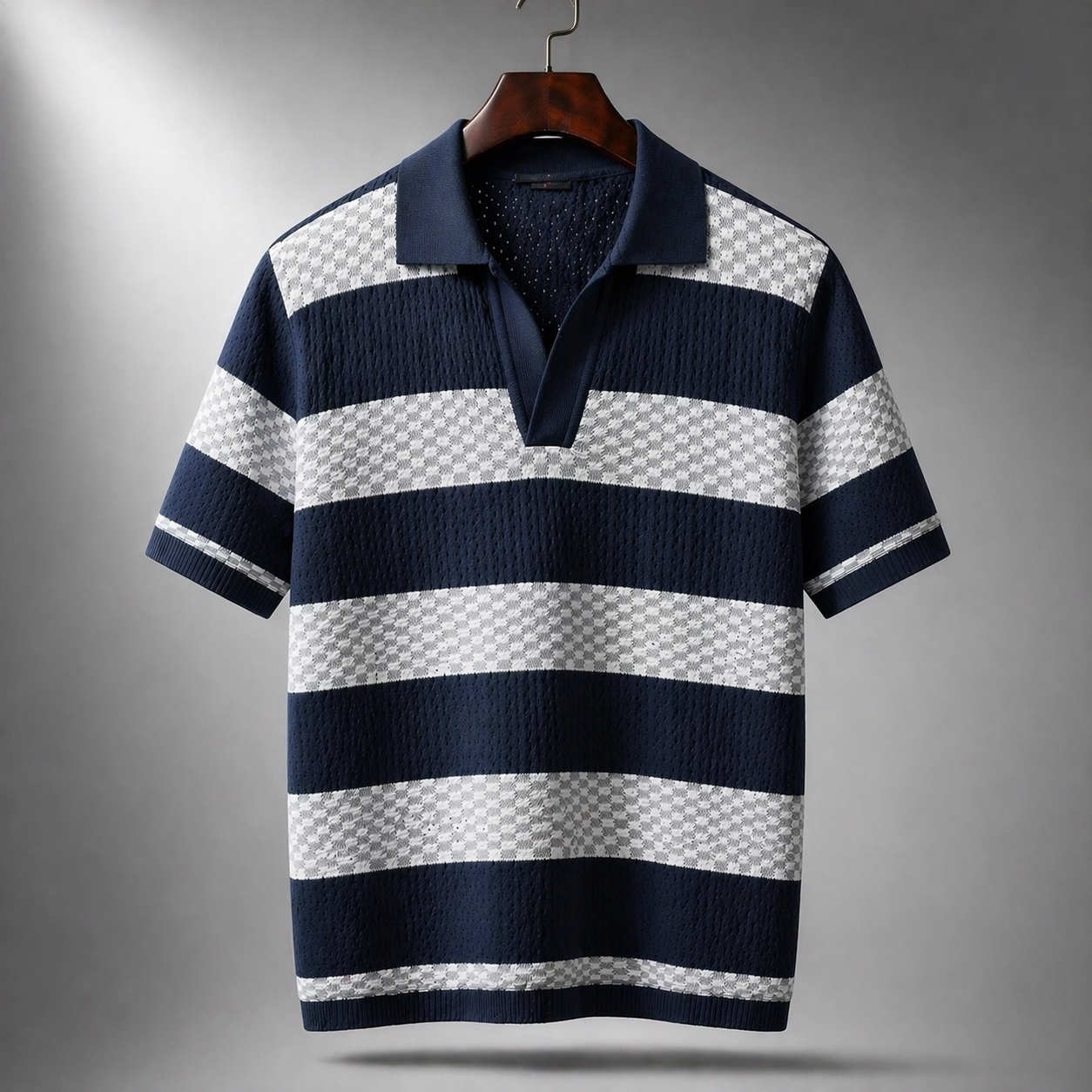 Aldridge | Polo Knit Vintage con Silhouette Strutturata