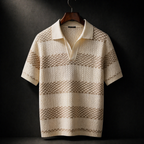 Aldridge | Polo Knit Vintage con Silhouette Strutturata