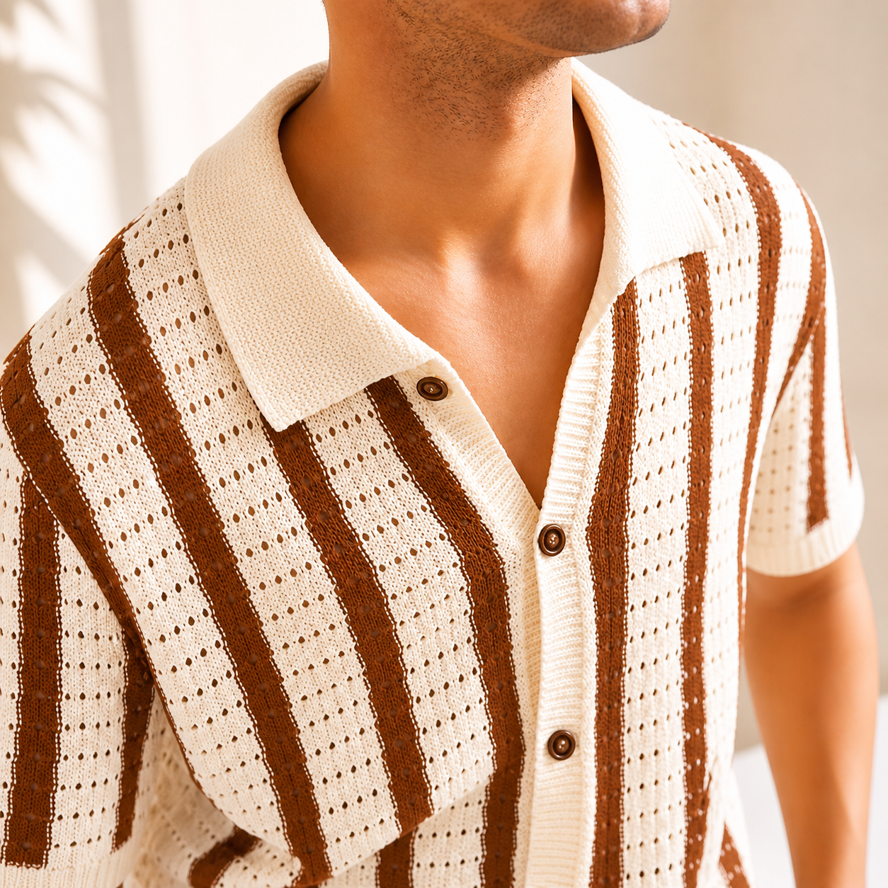 Alain | Polo Knit con Bottoni dal Sapore Vintage