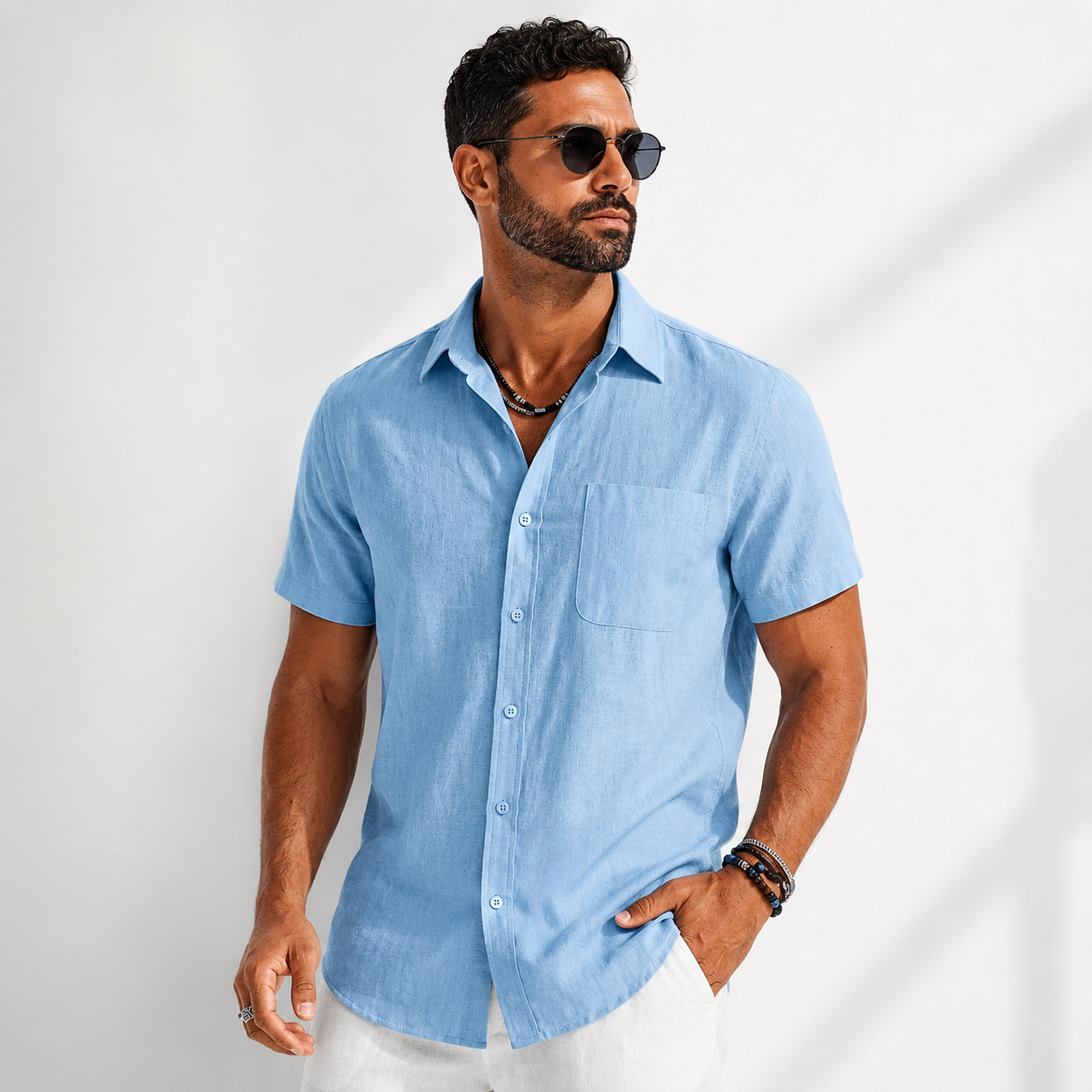 Monterey | Camicia in Cotone e Lino