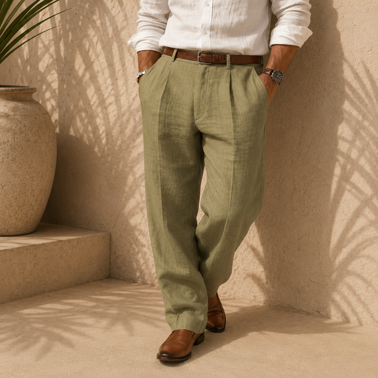 Corsaro - Pantaloni Sartoriali in Lino
