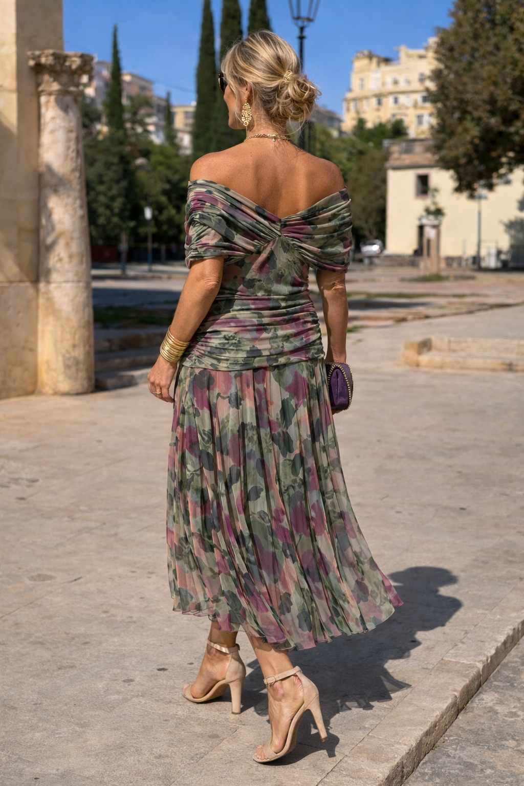 AURELIA | Abito Lungo con Scollo a Cuore
