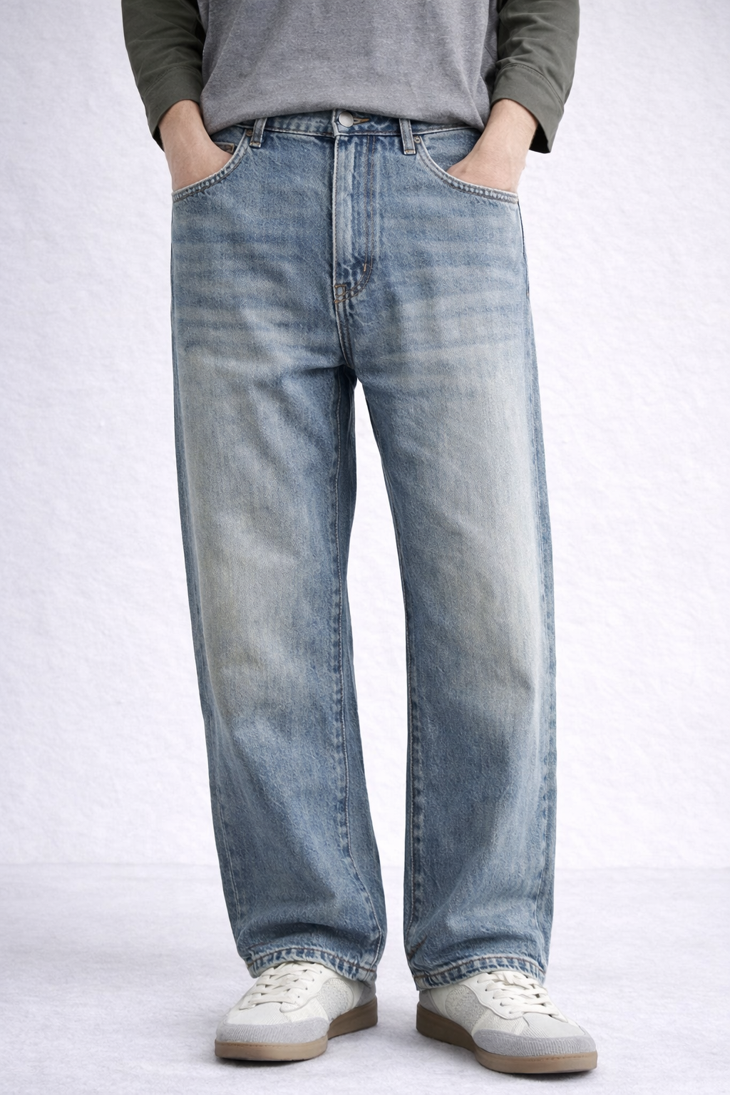 Jeans Dritti Stone Washed