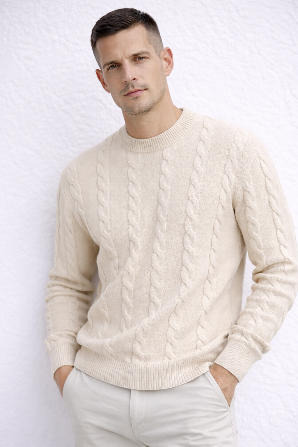 Maglione a Trecce